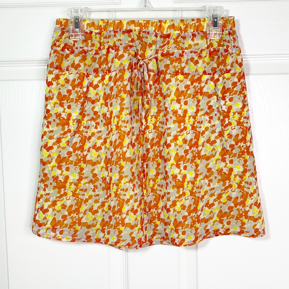 Armani Jeans Co. Watercolor Print Mini Skirt